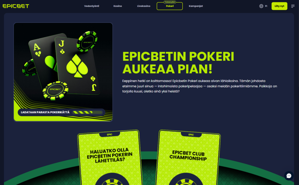 Epicbet pokeri